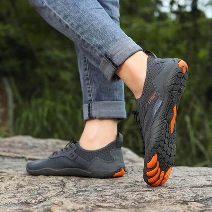 Scarpe da tracciamento del fiume all'aperto scarpe da nuoto non slittanti che ovadano scarpe d'acqua per treking a cinque dita scarpe a piedi nudi (unisex)