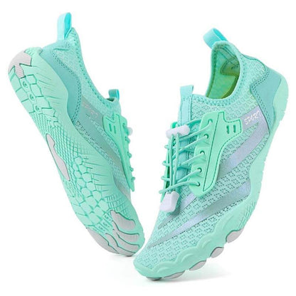 Scarpe da tracciamento del fiume all'aperto scarpe da nuoto non slittanti che ovadano scarpe d'acqua per treking a cinque dita scarpe a piedi nudi (unisex)