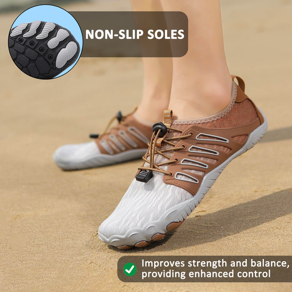 kaegreel barefoot shoes 31480 gray brown