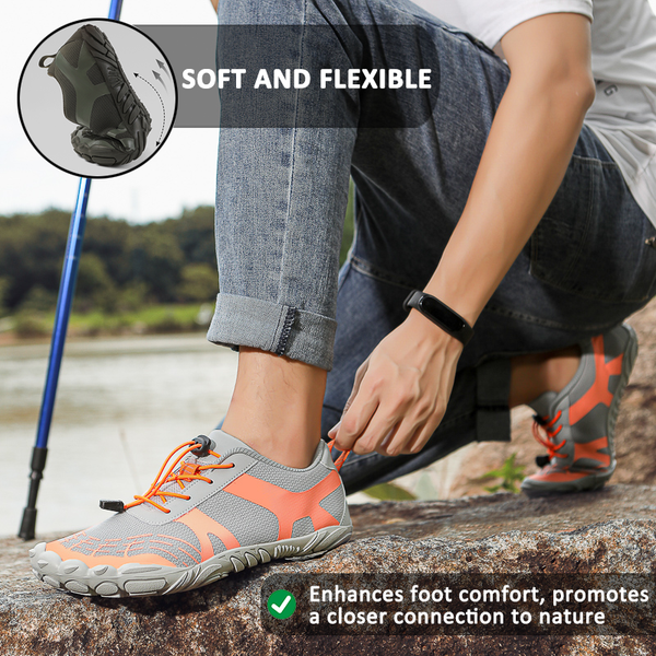 kaegreel barefoot shoes 31482 gray orange