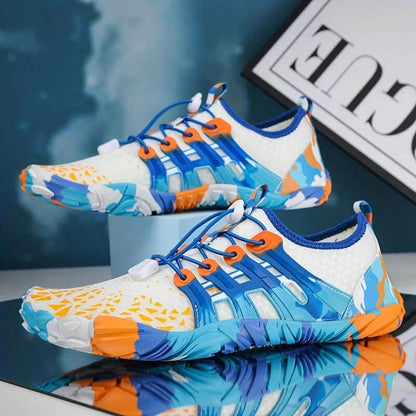 Chaussures à eau boucle réglable respirante à sec rapidement sans glissement de plage d'été marche / baignade / chaussures aux pieds nus extérieurs