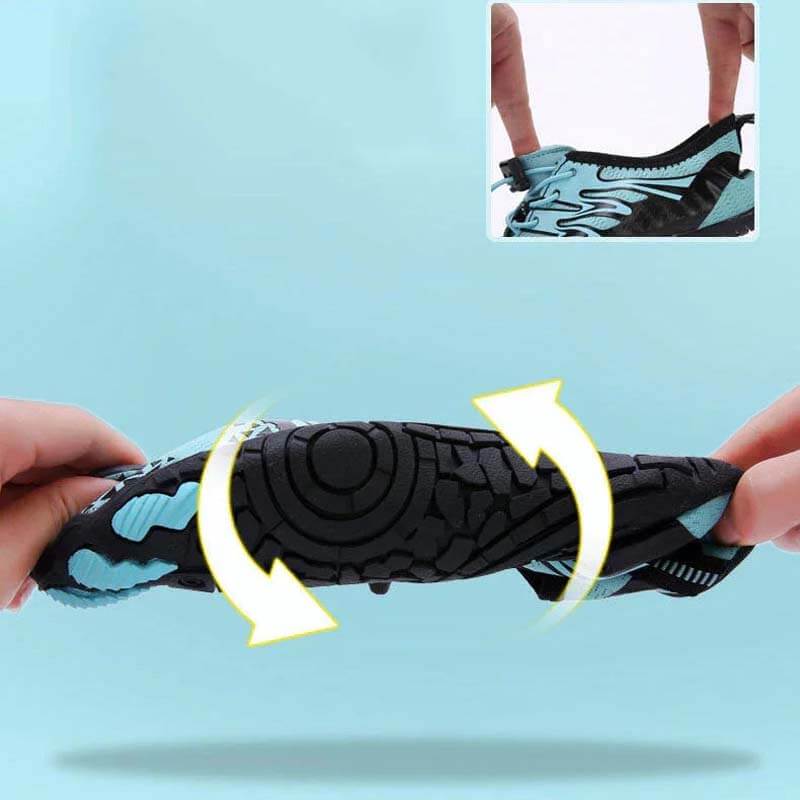 Scarpe chiare a piedi nudi rapidi scarpe da acqua traspirante spiaggia, nuoto, barca, escursioni, surf, scarpe da passeggio