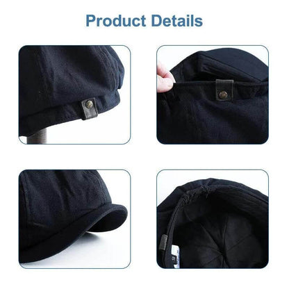 Herren Herren Vintage Maler Barett Hüte Sommer achteckige Newsboy Cap Cabbie Efeu Flache Hut