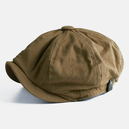 Herren Herren Vintage Maler Barett Hüte Sommer achteckige Newsboy Cap Cabbie Efeu Flache Hut