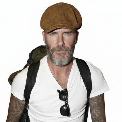 Mens Men Vintage Painter Beret Hats Summer Octagonal Newsboy Cap Cabbie Ivy Flat Hat