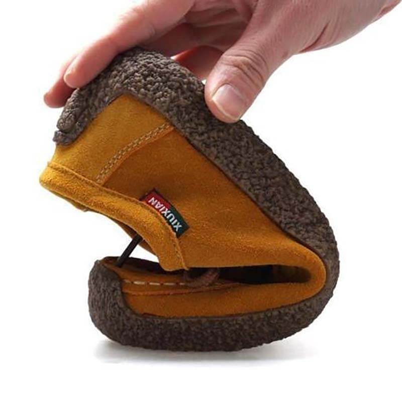 Kaegreel Femme Casual Suede Round Toe Toe Plat Chaussures