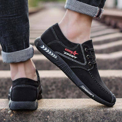 Zapatos casuales suaves de lienzo para hombres