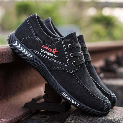 Zapatos casuales suaves de lienzo para hombres