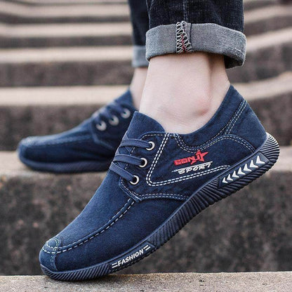 Zapatos casuales suaves de lienzo para hombres