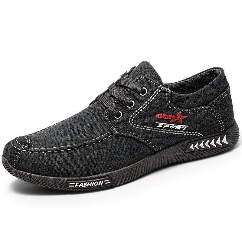 Zapatos casuales suaves de lienzo para hombres