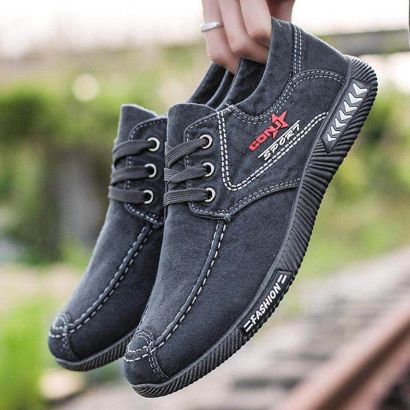 Zapatos casuales suaves de lienzo para hombres