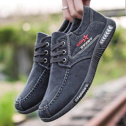 Zapatos casuales suaves de lienzo para hombres