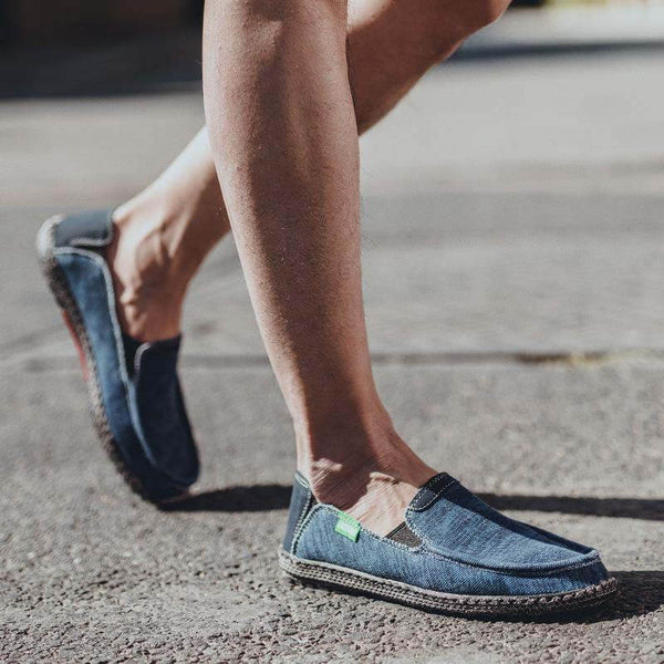 Zapatos de lona para hombres Slip on Deck Fabrica Tabella Casual Zapatos en bote sin deslizamiento Casual Loafer Flat Outdoor
