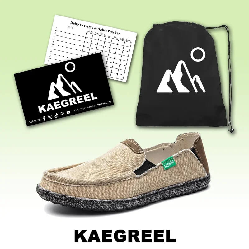 Men's Canvas Shoes Slip on Deck Shoes Casual Fabric Boat Shoes Non-Slip Casual Loafer Flat Outdoor