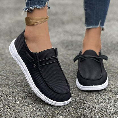 Women Casual Spring Autumn Flat-soled Slip-on Low-top Loafers Shoes