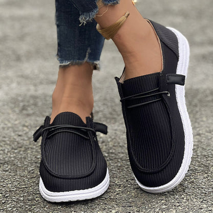 Women Casual Spring Autumn Flat-soled Slip-on Low-top Loafers Shoes