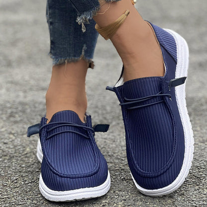 Women Casual Spring Autumn Flat-soled Slip-on Low-top Loafers Shoes