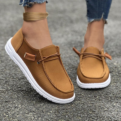 Women Casual Spring Autumn Flat-soled Slip-on Low-top Loafers Shoes