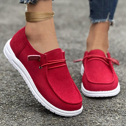 Women Casual Spring Autumn Flat-soled Slip-on Low-top Loafers Shoes