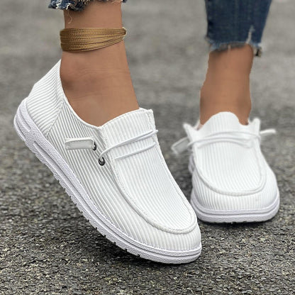 Women Casual Spring Autumn Flat-soled Slip-on Low-top Loafers Shoes