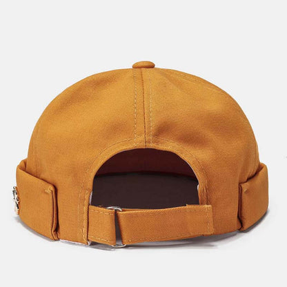 Men & Women Brimless Hats Solid Color Coconut Tree Tag Skull Caps Hip Hop Hat