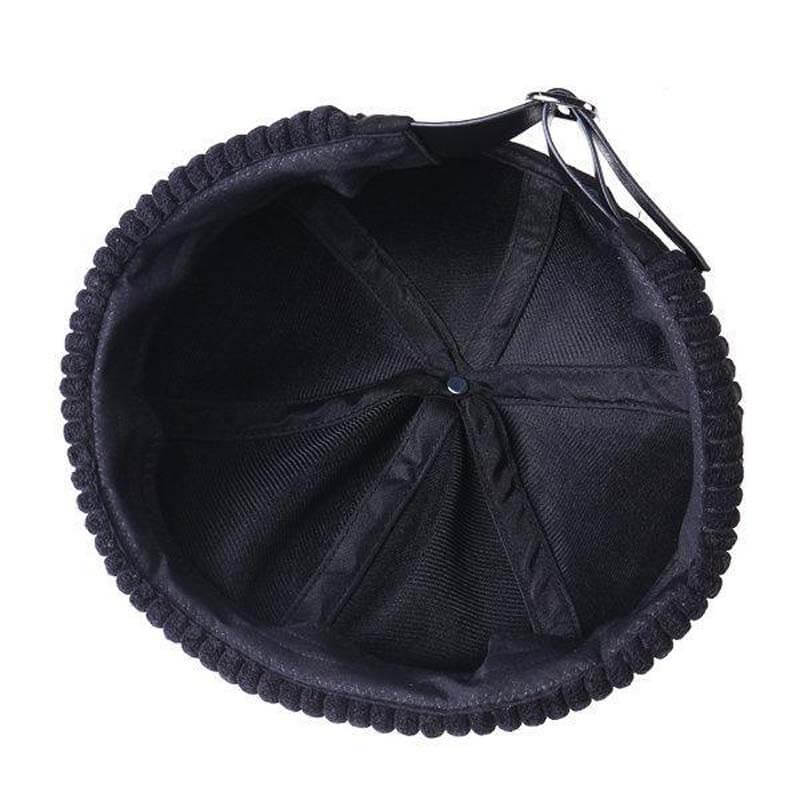 Hombres y mujeres Retro Cuff Rodado Sombrero Skullcap Sailor Cap Hat Hat Ajustable