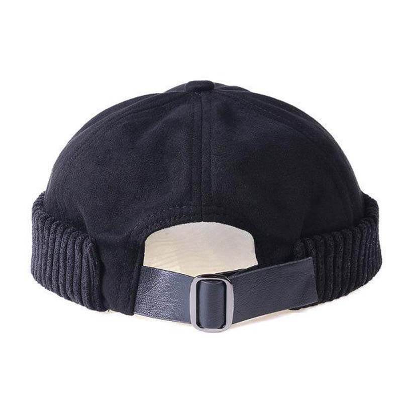 Hombres y mujeres Retro Cuff Rodado Sombrero Skullcap Sailor Cap Hat Hat Ajustable