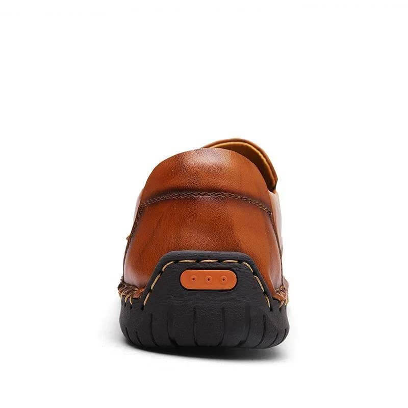 Zapatos de cuero con cremallera con cremallera con cremallera de mano