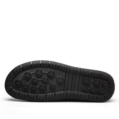 Zapatos de cuero con cremallera con cremallera con cremallera de mano