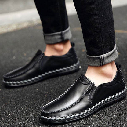 Kaegreel Men's Casual New Set Feet Business British Trend Leather Chaussures