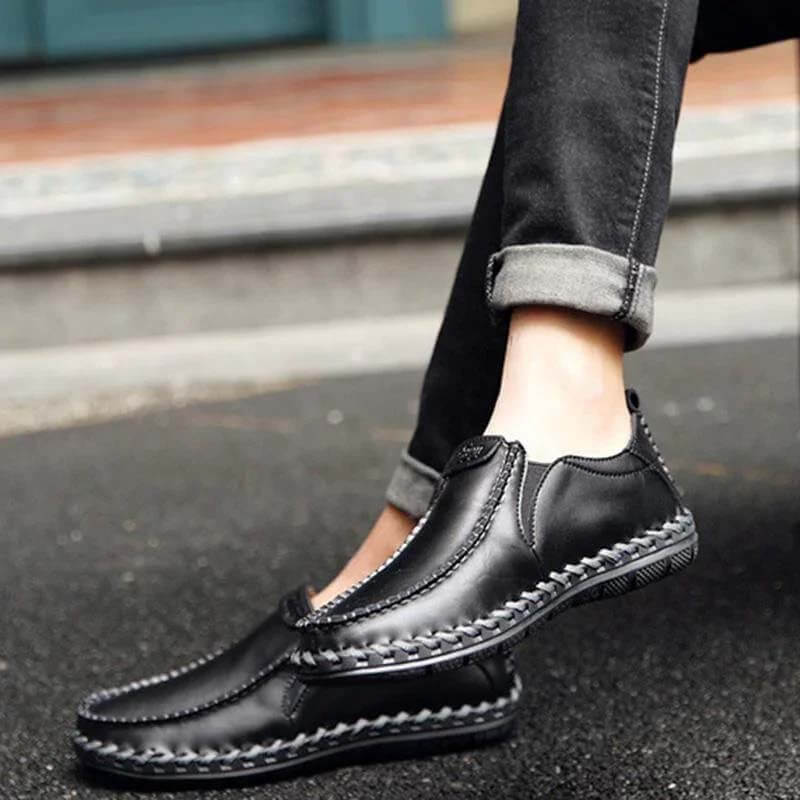 Kaegreel Men's Casual New Set Feet Business British Trend Leather Chaussures