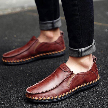 Kaegreel Men's Casual New Set Feet Business British Trend Leather Chaussures