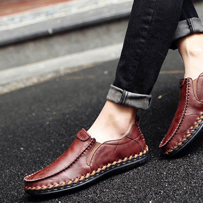 Kaegreel Men's Casual New Set Feet Business British Trend Leather Chaussures