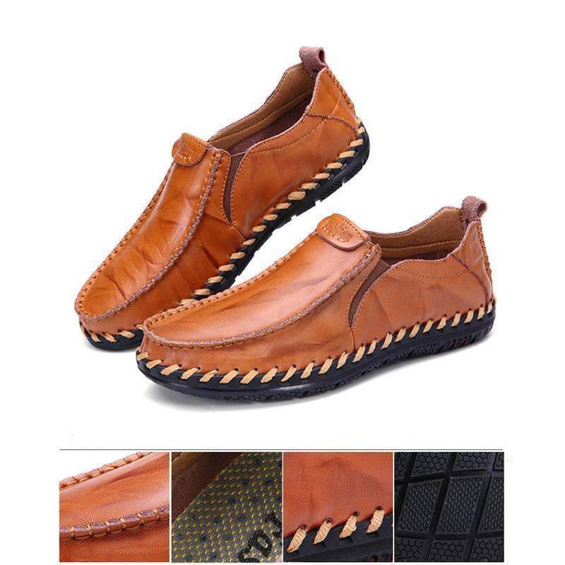 Kaegreel Men's Casual New Set Feet Business British Trend Leather Chaussures