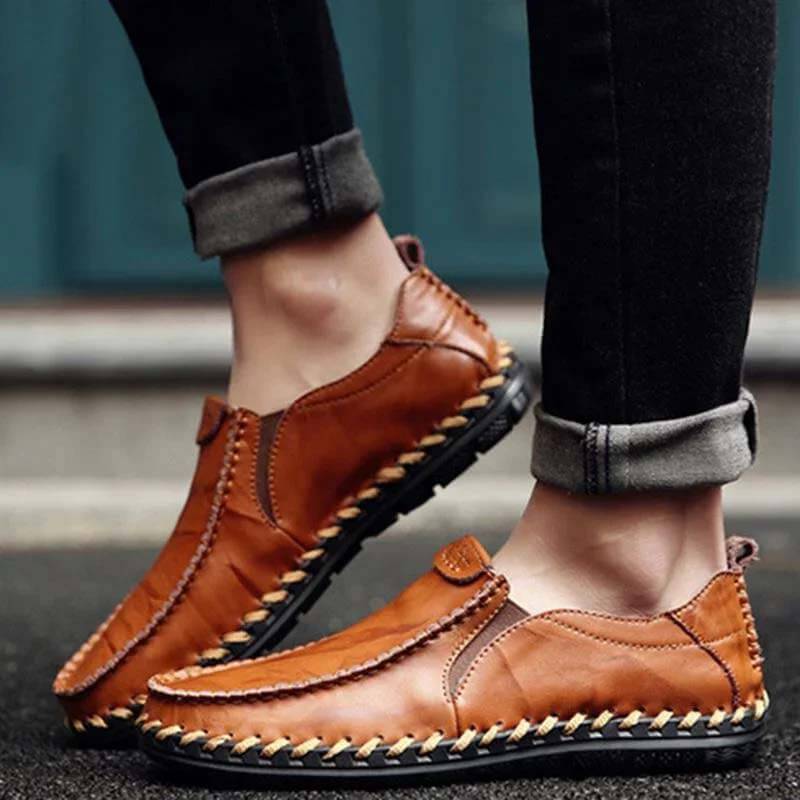 Kaegreel Men's Casual New Set Feet Business British Trend Leather Chaussures