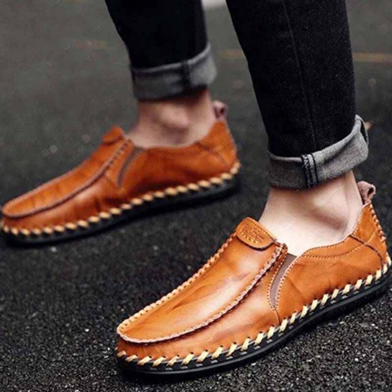 Kaegreel Men's Casual New Set Feet Business British Trend Leather Chaussures