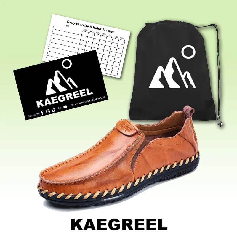 Kaegreel Men's Casual New Set Feet Business British Trend Leather Chaussures