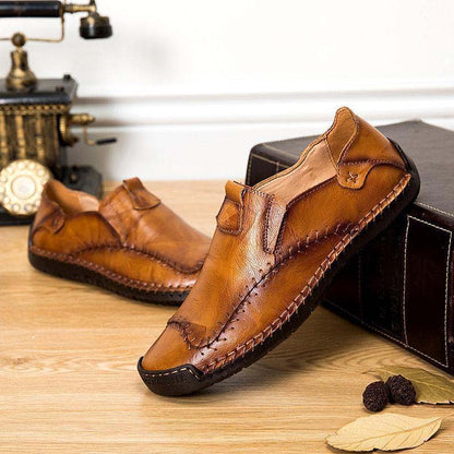 Cuciture da uomo Kaegreel Cuciture antiscivolo di grandi dimensioni Soft Sole Sole Scarpe in pelle casual