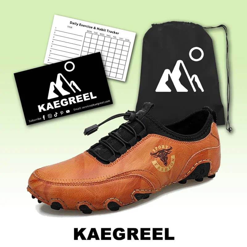 Scarpe da pittura a mano in cuoio in pelle retrò moda da uomo Kaegreel