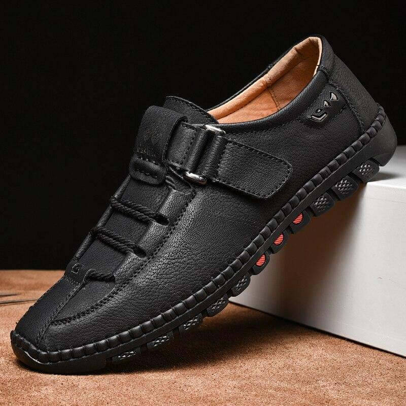 Kaegreel Mens Men Handmade Casual Fashion Sneakers Genuine Leather Loafers Moccasins Breathable Slip On Shoes