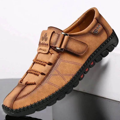 Kaegreel Mens Men Handmade Casual Fashion Sneakers Genuine Leather Loafers Moccasins Breathable Slip On Shoes