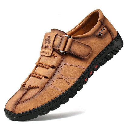 Kaegreel Mens Men Handmade Casual Fashion Sneakers Genuine Leather Loafers Moccasins Breathable Slip On Shoes