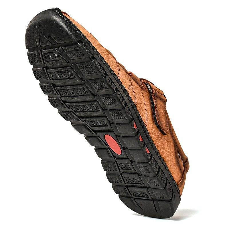 Kaegreel Mens Men Handmade Casual Fashion Sneakers Genuine Leather Loafers Moccasins Breathable Slip On Shoes