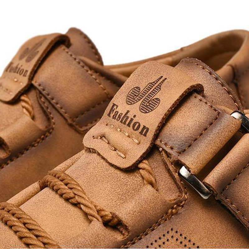 Kaegreel Mens Men Handmade Casual Fashion Sneakers Genuine Leather Loafers Moccasins Breathable Slip On Shoes