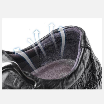 Modello di coccodrillo in pelle vera maschile maschile in pelle di mucca in moda lussuosa Ticket traspirante su comode scarpe mocassine