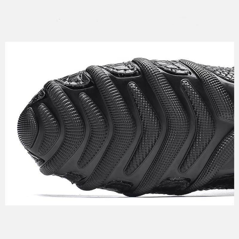 Modello di coccodrillo in pelle vera maschile maschile in pelle di mucca in moda lussuosa Ticket traspirante su comode scarpe mocassine