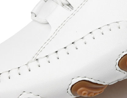 Kaegreel Homme Homme Cuir Casual Casual Chaussures de conduite À Lace-up Mocassins confortables Sneakers