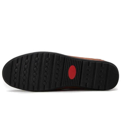 Kaegreel de cuero para hombres sin deslizamiento de mocasines suaves zapatos de conducción de mocasines