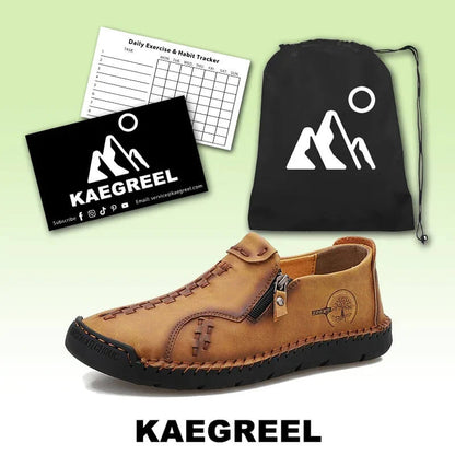 Lässiger seitlicher Reißverschluss für Herren von Hart Wear, bequeme, handgenähte Schuhe