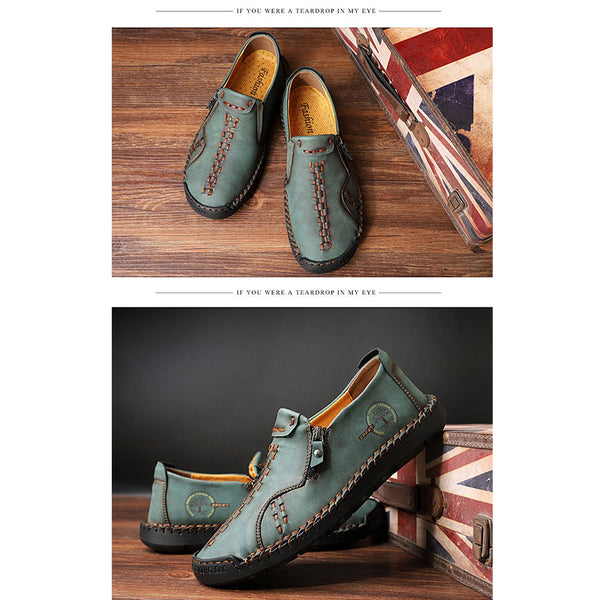 kaegreel handmade leather shoes 31338 green